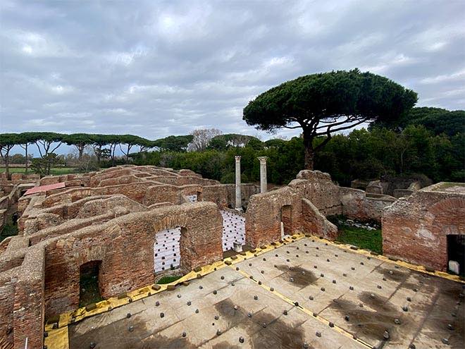 Ostia Antica Rome Covered Mosaics Ostia Antica Rome Covered Mosaics