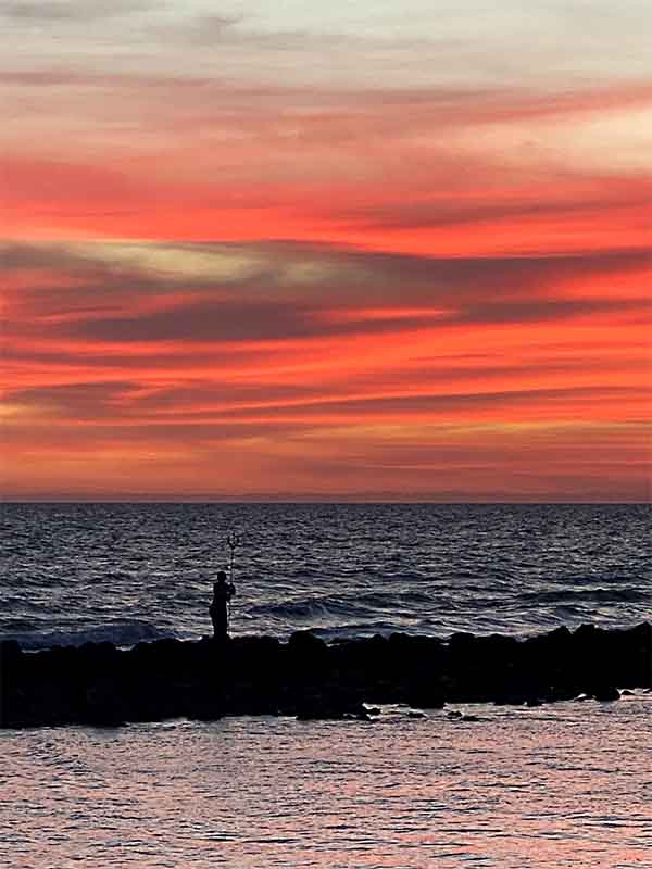 Winter Sunset in Lido di Ostia