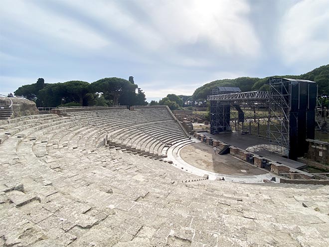 Ostia Antica Theater Stage Ostia Antica Theater Stage
