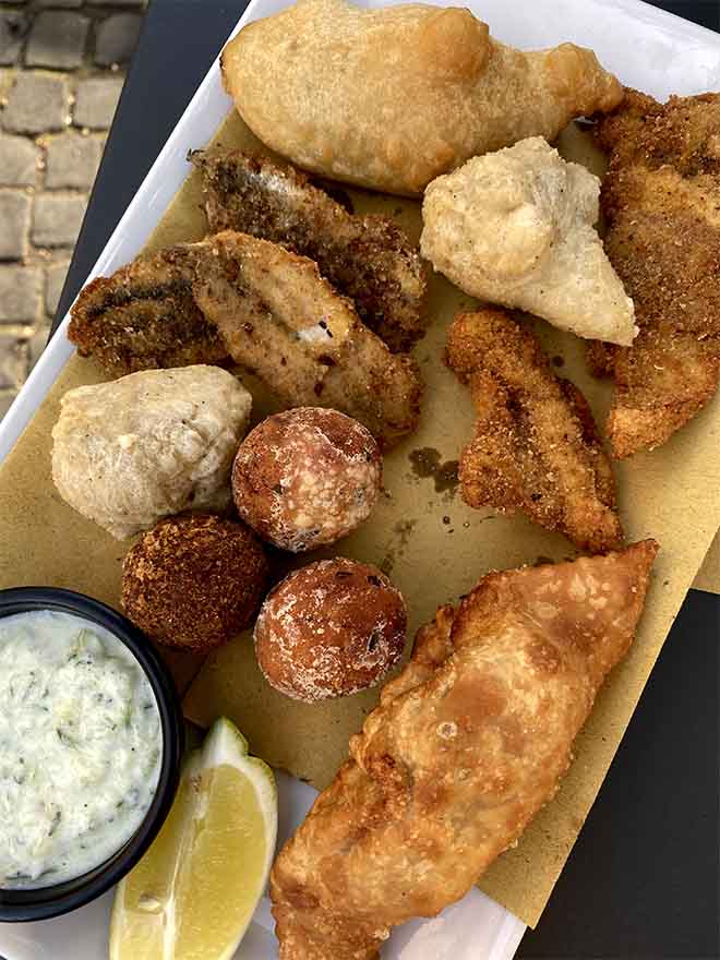 If you visit L'Alimentari, be sure to order some of their local fried specialities - you won't be disappointed Platter of Italian fried specialities