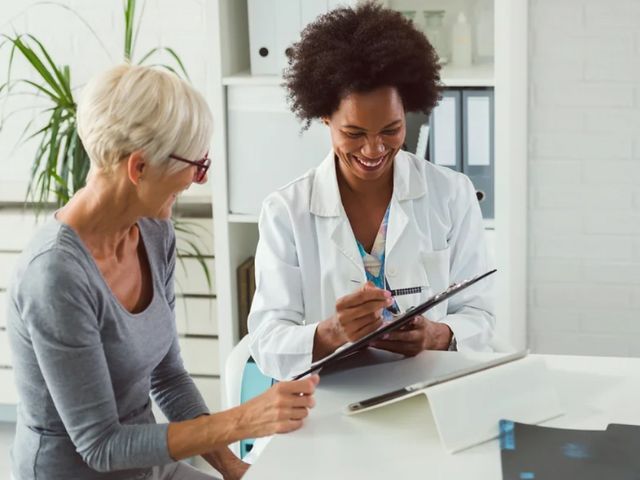 doctor with patient consultation