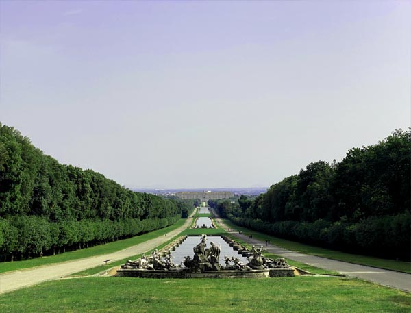 View of gardens at Caserta