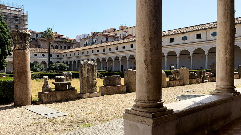 Rome-Baths-of-Diocletian-Cloister-Columns-Romewise-EB-August-2020-Web