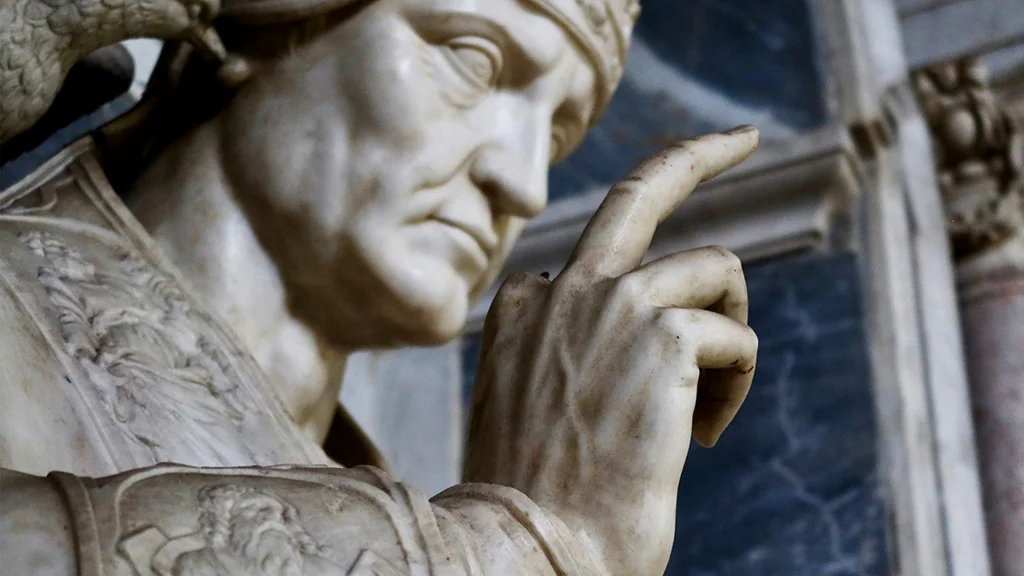 pope gregory the great sculpture Rome-Oratory-Santa-Barbara-Saint-Gregory-the-Great-Statue-Romewise-EB-March-2020-Web