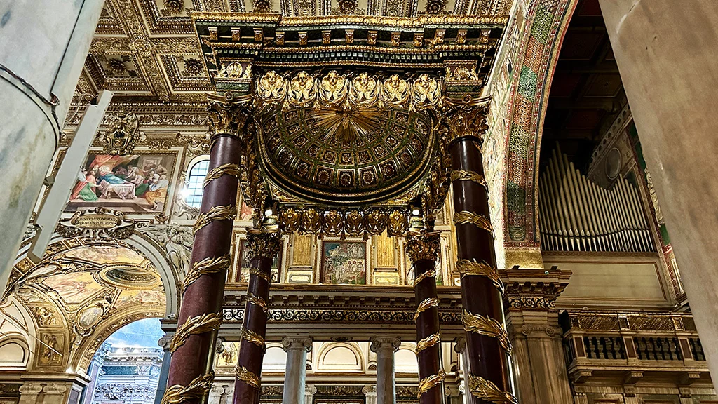 santa maria maggiore baldacchino details santa maria maggiore baldacchino details