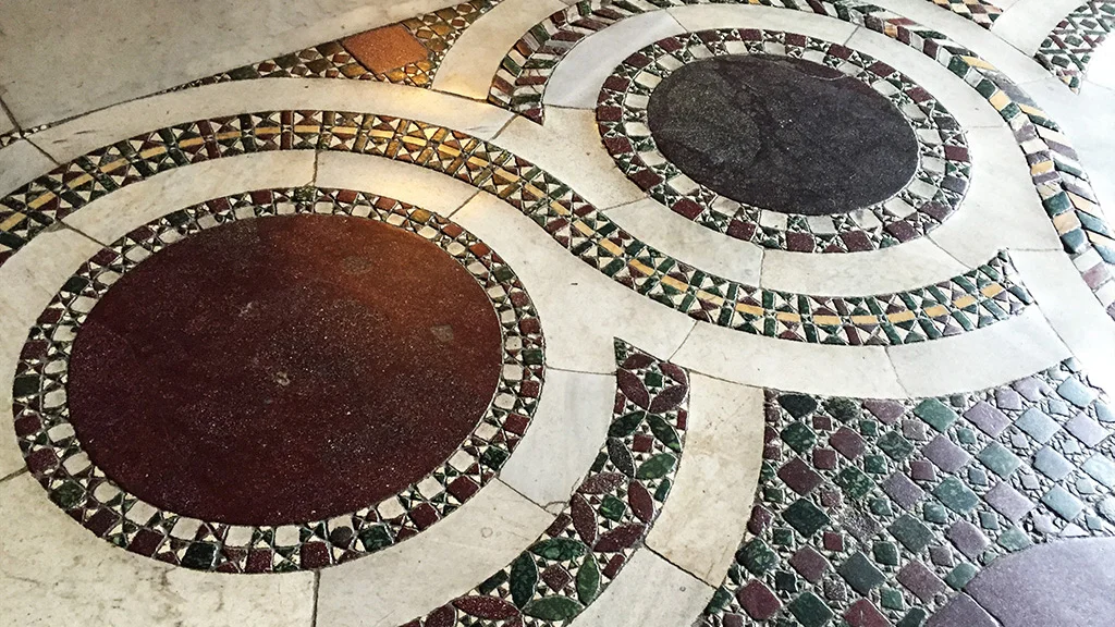 santa maria maggiore cosmatesque floor details