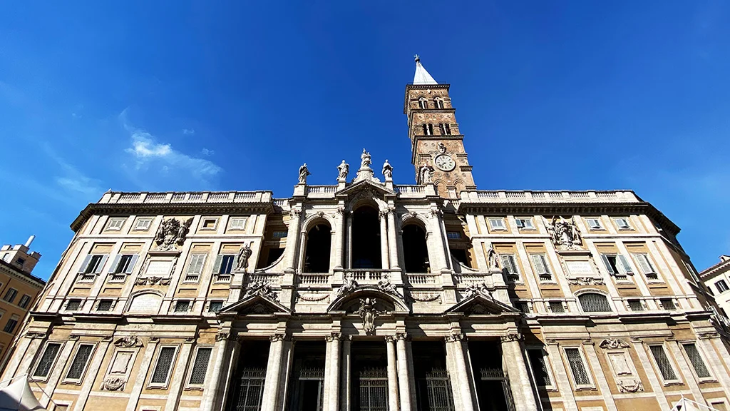 santa maria maggiore facade in sunshine santa maria maggiore facade in sunshine