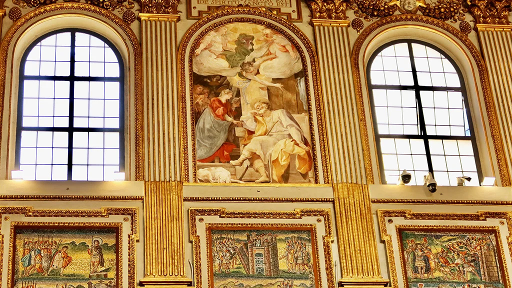 santa maria maggiore decor in the nave santa maria maggiore decor in the nave