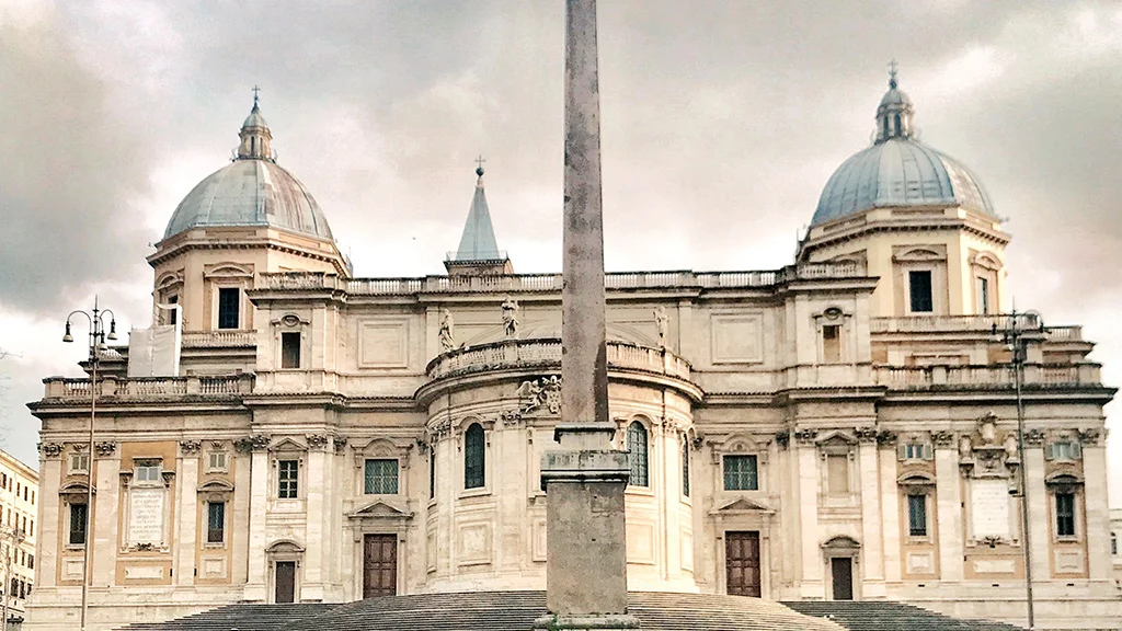 santa maria maggiore view with obelisk in foreground santa maria maggiore view with obelisk in foreground