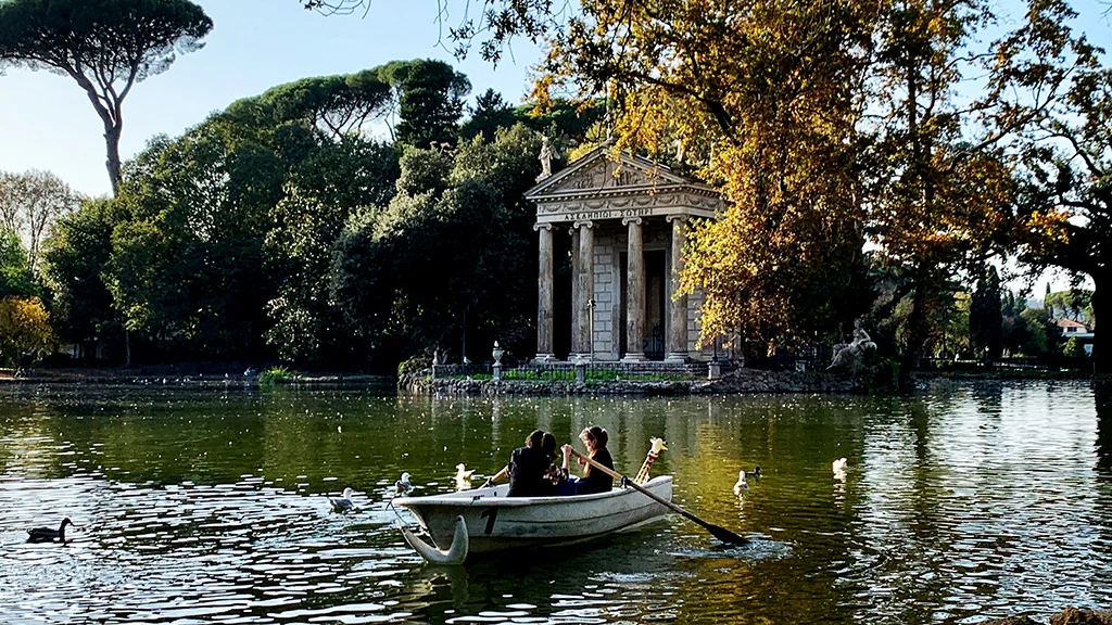 villa borghese in autumn villa borghese in autumn