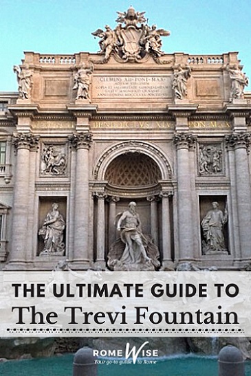 pin trevi fountain rome