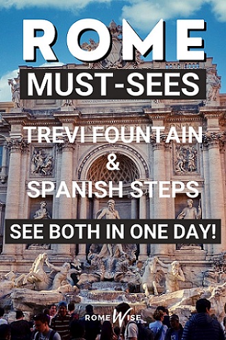 pin trevi fountain to spanish steps