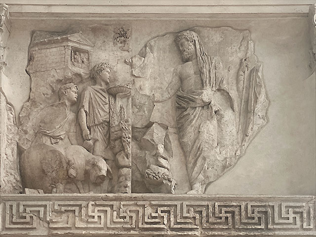 Ara Pacis Aeneas panel