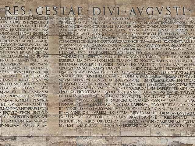 Ara Pacis res gestae