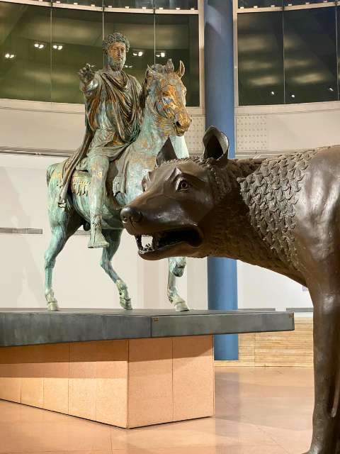 capitoline museums close up she wolf