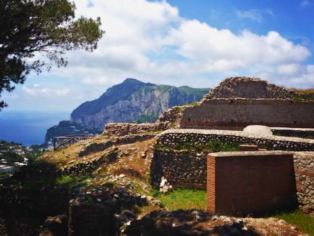 views from villa jovis on capri