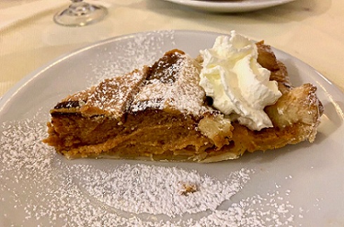 alle fratte trastevere thanksgiving pumpkin pie