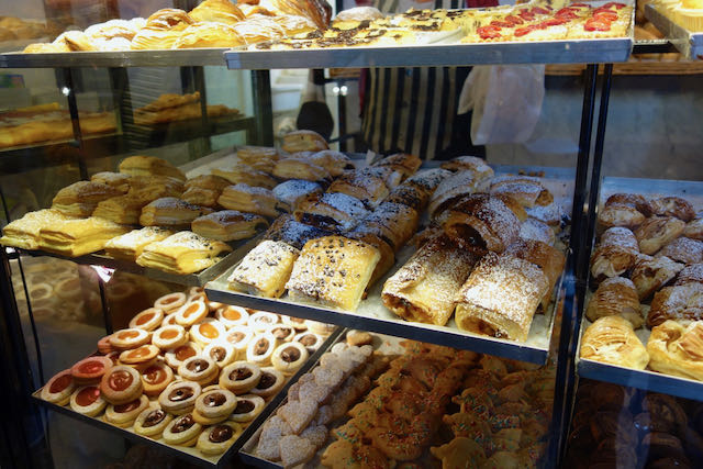 pastries at antico forno in monti