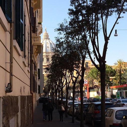 approaching the vatican from the station approaching the vatican from the station