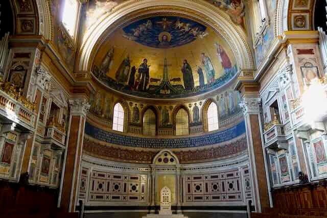 apse of Saint John Lateran and papal cathedra