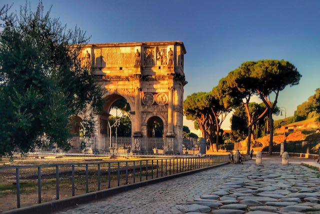The arch of Constantine on a sunny June morning