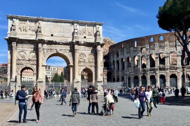 people at the colosseum