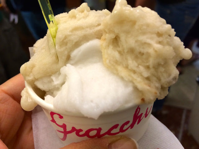 banana and coconut gelato gelateria dei gracchi
