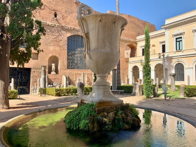 baths of diocletian front gardens