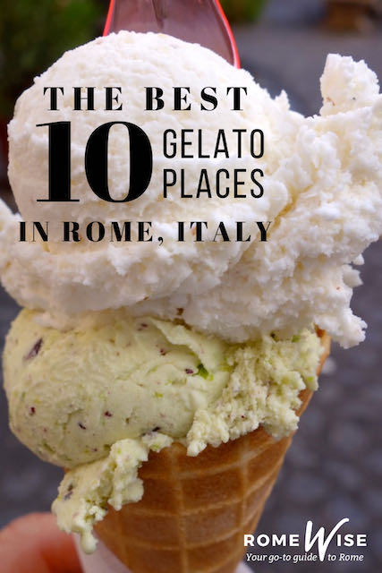 pin best gelato place in rome