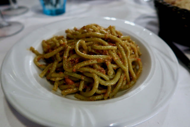 gramigna pasta ristorante de cesari pasta in bologna