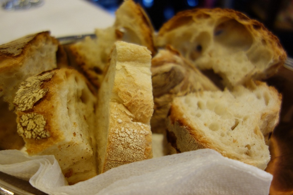 bread basket at a restaurant in rome bread basket at a restaurant in rome