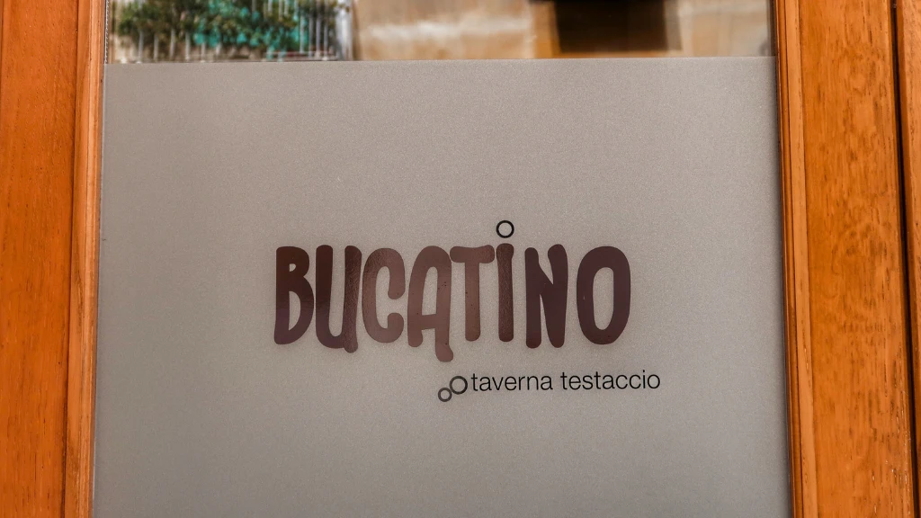 bucatino restaurant sign