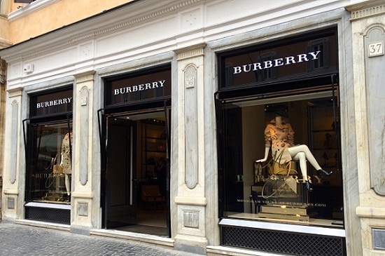 Burberry fall fashions out in Rome