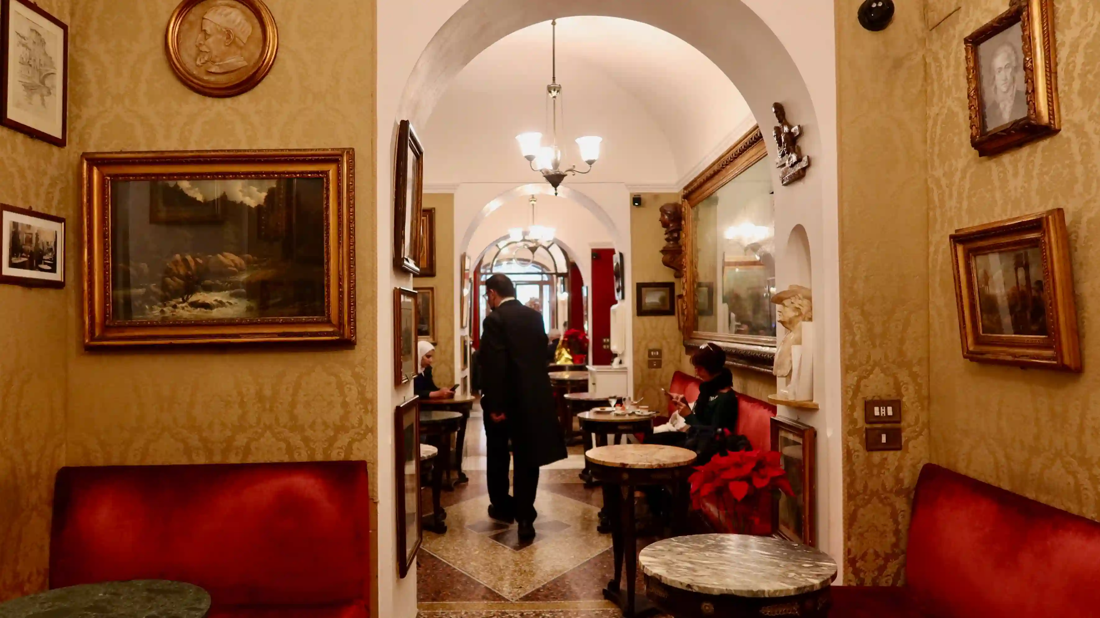 inside cafe greco in rome caffe greco inside