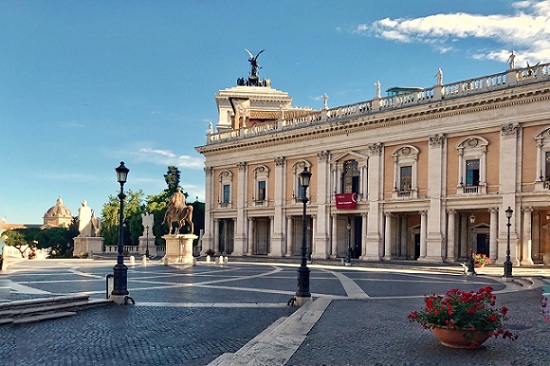 campidoglio in rome campidoglio in rome, showcasing michelangelo's design