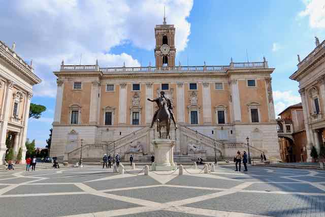 campidoglio with marcus aurelius statue campidoglio with marcus aurelius statue