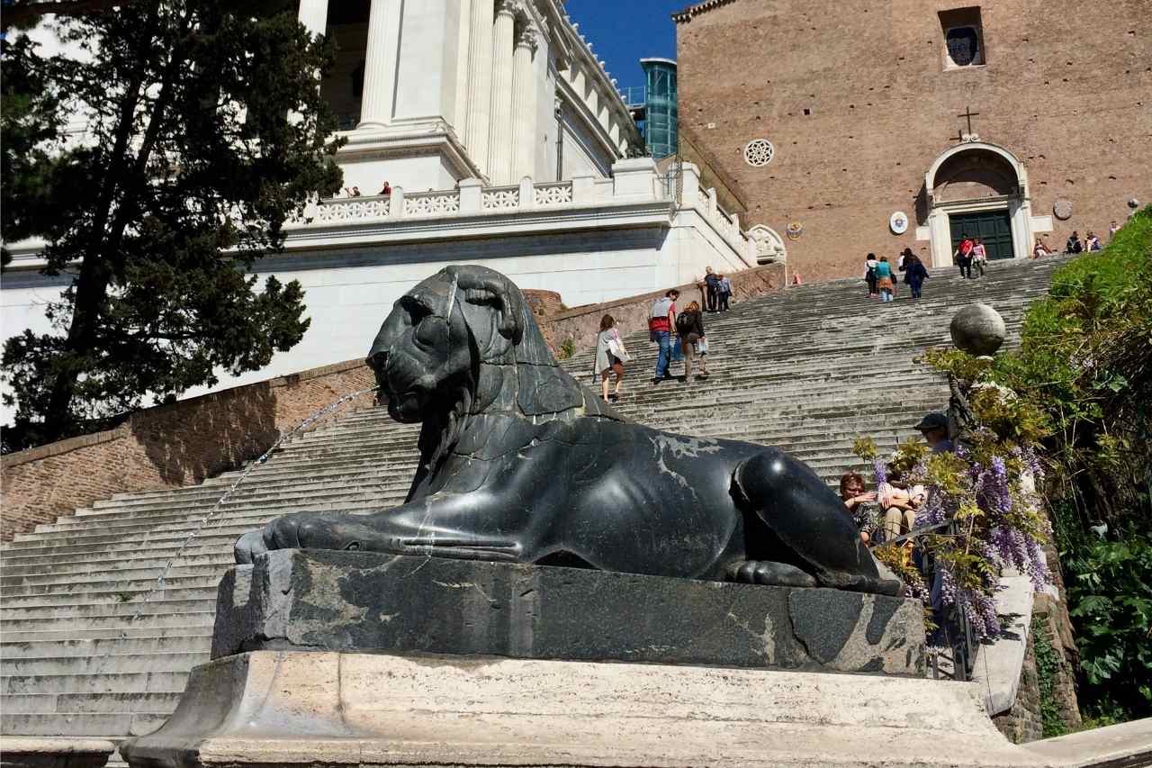campidoglio basalt lion