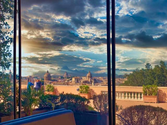capitoline museums view from cafe