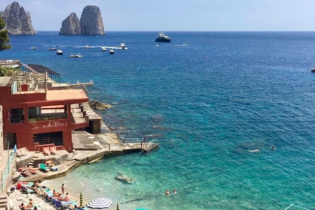 the beaches on Capri are stunning capri is one of the most beautiful islands near Rome