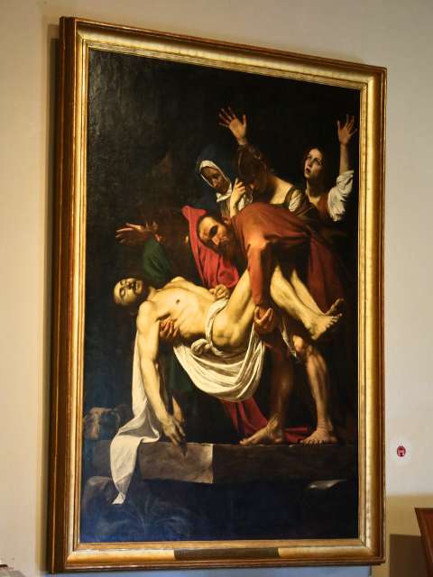 caravaggio deposizione painting