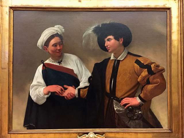 caravaggio fortune teller painting