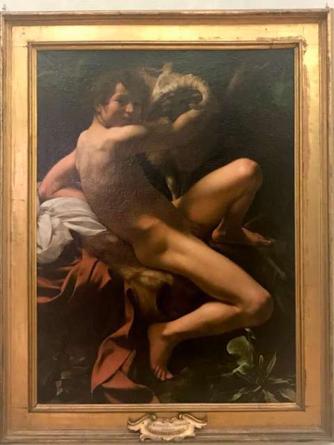 caravaggio st john the baptist painting in doria pamphilj