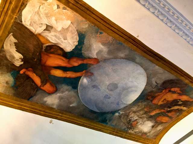 caravaggio jupiter neptune pluto ceiling painting
