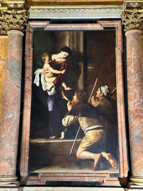 caravaggio madonna of loreto painting