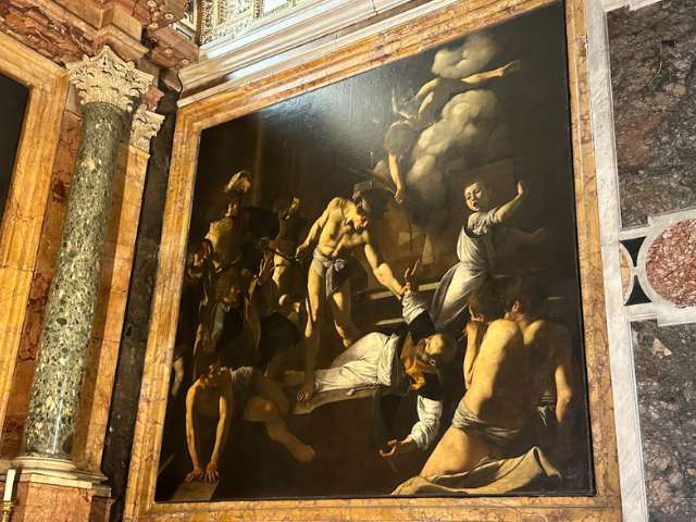 caravaggio martyrdom st matthew painting