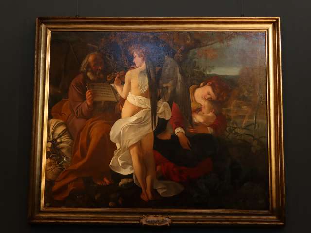 caravaggio rest and flight into egypt painting