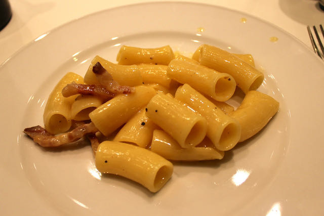 rigatoni alla carbonara