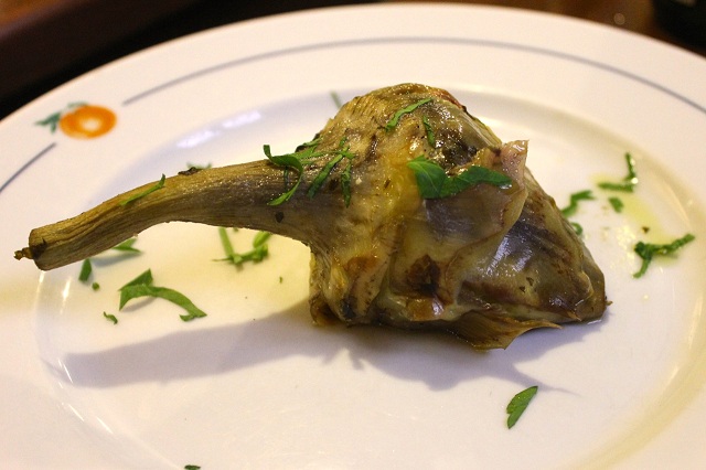 roman artichoke at arancia d'oro roman artichoke at arancia d'oro