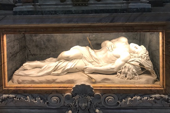 Saint Sebastian sculpture San Sebastiano