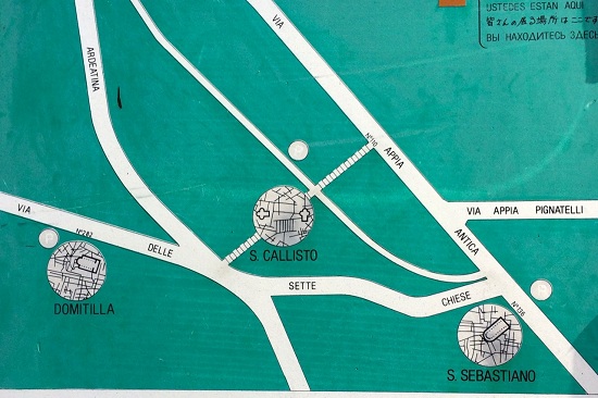 diagram along the Appia Antica diagram along the Appia Antica